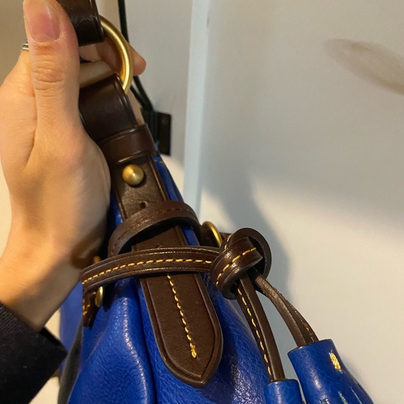 *SOLD*Dooney and Bourke Toledo Hobo in Royal Blue Should Bag - Picture 4 of 10